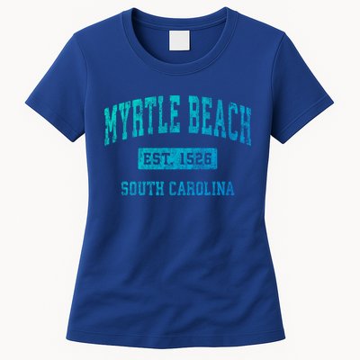 Myrtle Beach South Carolina Sc Vintage Established Sports Gift Womens T-Shirt
