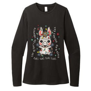 Mi Burrito Sabanero Mexican Funny Tuki Tuki Donkey Latino Womens CVC Long Sleeve Shirt