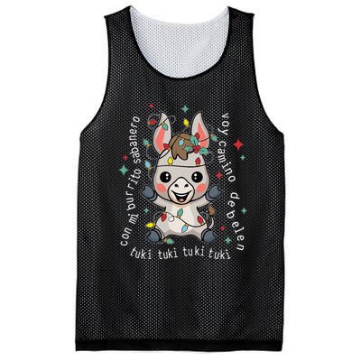 Mi Burrito Sabanero Mexican Funny Tuki Tuki Donkey Latino Mesh Reversible Basketball Jersey Tank