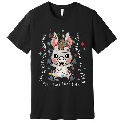 Mi Burrito Sabanero Mexican Funny Tuki Tuki Donkey Latino Premium T-Shirt