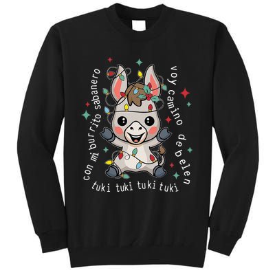 Mi Burrito Sabanero Mexican Funny Tuki Tuki Donkey Latino Tall Sweatshirt