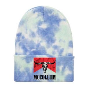 Mccollum Bull Skull Cute For Country Music Lover Tie Dye 12in Knit Beanie