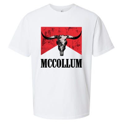 Mccollum Bull Skull Cute For Country Music Lover Sueded Cloud Jersey T-Shirt