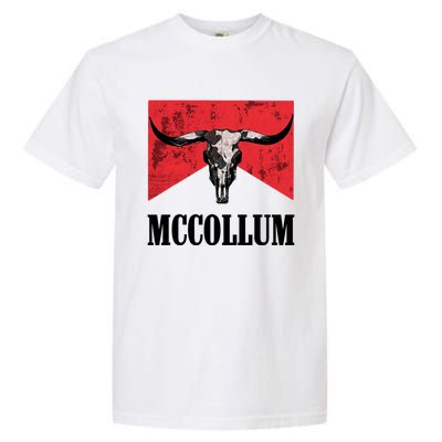 Mccollum Bull Skull Cute For Country Music Lover Garment-Dyed Heavyweight T-Shirt