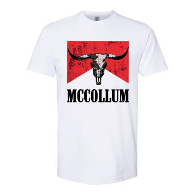 Mccollum Bull Skull Cute For Country Music Lover Softstyle® CVC T-Shirt