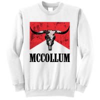 Mccollum Bull Skull Cute For Country Music Lover Sweatshirt