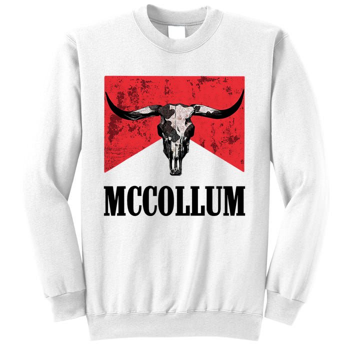 Mccollum Bull Skull Cute For Country Music Lover Sweatshirt