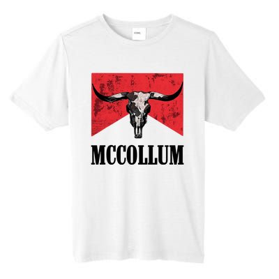 Mccollum Bull Skull Cute For Country Music Lover Tall Fusion ChromaSoft Performance T-Shirt