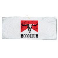 Mccollum Bull Skull Cute For Country Music Lover Large Microfiber Waffle Golf Towel