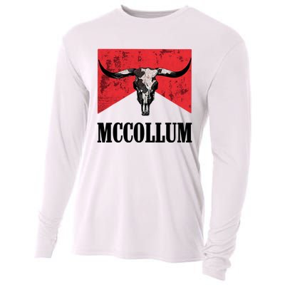 Mccollum Bull Skull Cute For Country Music Lover Cooling Performance Long Sleeve Crew