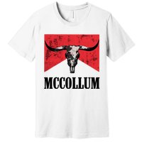 Mccollum Bull Skull Cute For Country Music Lover Premium T-Shirt