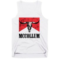 Mccollum Bull Skull Cute For Country Music Lover Tank Top