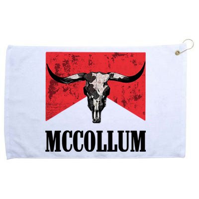 Mccollum Bull Skull Cute For Country Music Lover Grommeted Golf Towel