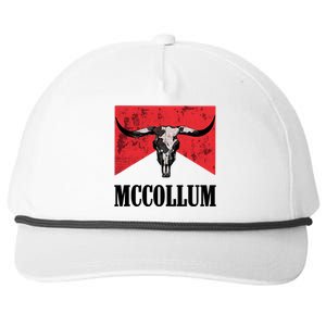 Mccollum Bull Skull Cute For Country Music Lover Snapback Five-Panel Rope Hat