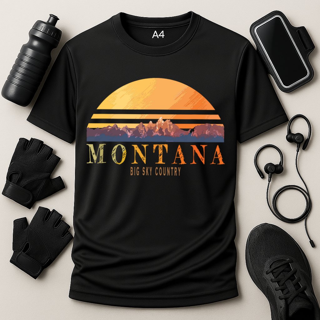 Montana Big Sky Country Cooling Performance Crew T-Shirt