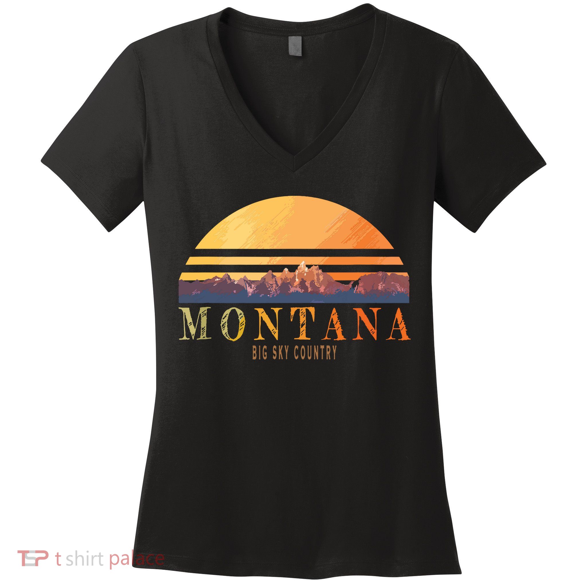 Montana Big Sky Country Women's V-Neck T-Shirt