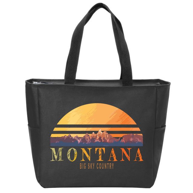 Montana Big Sky Country Zip Tote Bag