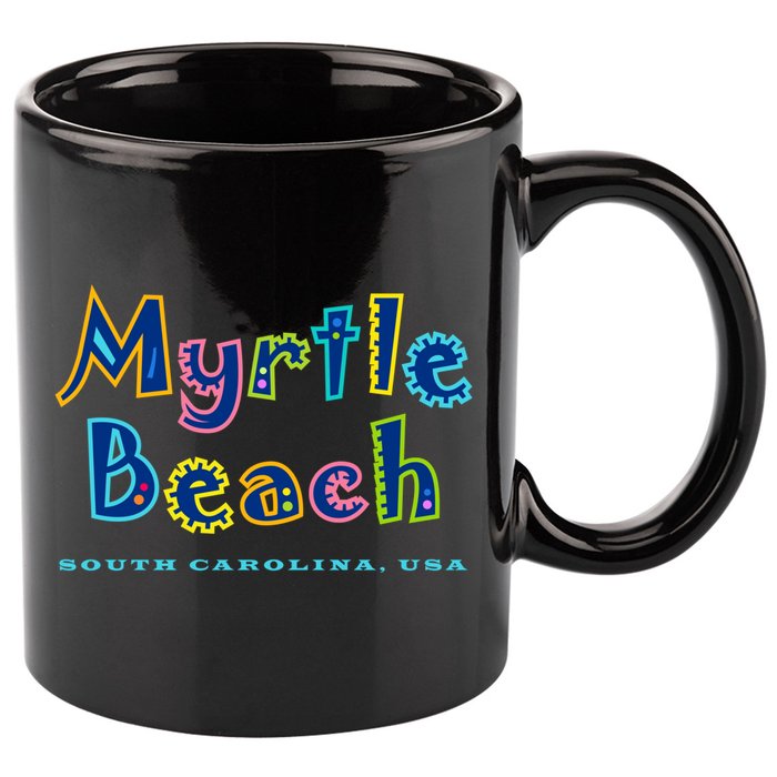 Myrtle Beach South Carolina Souvenir Cool Gift 11oz C Handle Ceramic Mug