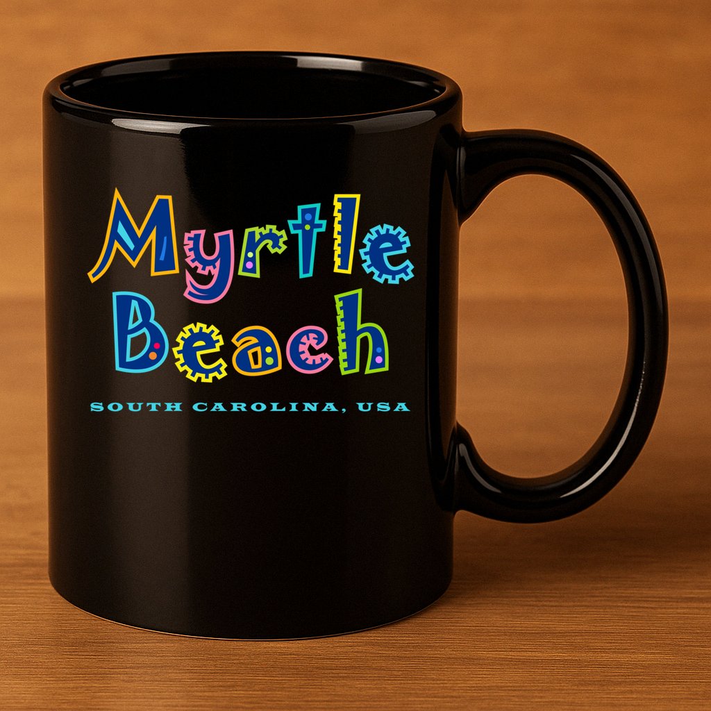 Myrtle Beach South Carolina Souvenir Cool Gift 11oz C Handle Ceramic Mug