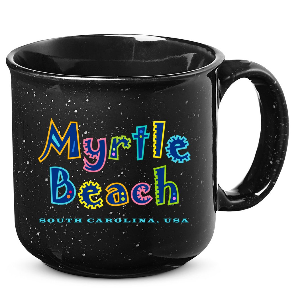 Myrtle Beach South Carolina Souvenir Cool Gift 15oz Campfire Ceramic Mug