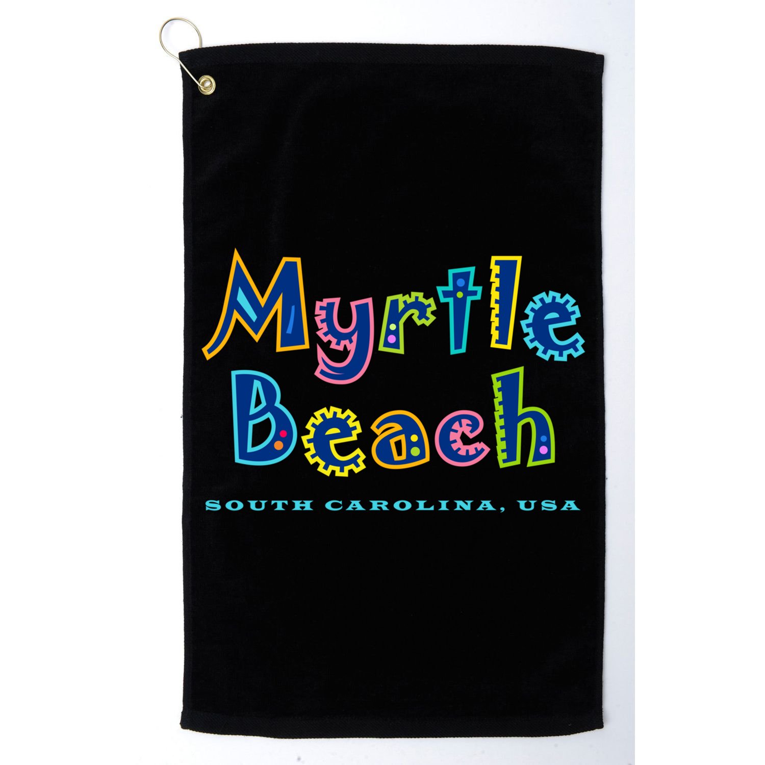 Myrtle Beach South Carolina Souvenir Cool Gift Golf Towel