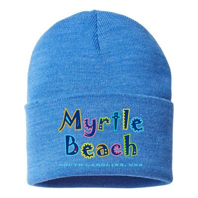 Myrtle Beach South Carolina Souvenir Cool Gift Sustainable Knit Beanie