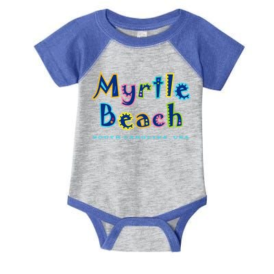 Myrtle Beach South Carolina Souvenir Cool Gift Infant Baby Jersey Bodysuit