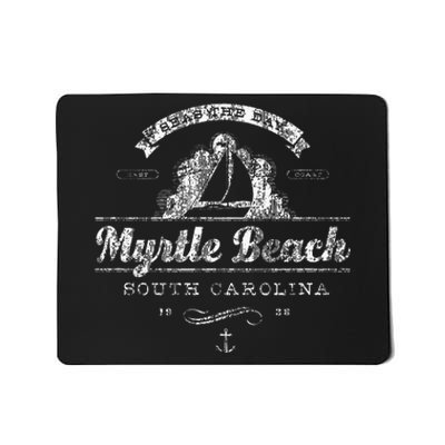 Myrtle Beach Sc Sailboat Vintage Nautical Mousepad