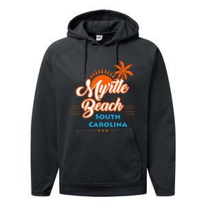 Myrtle Beach Sc Performance Fleece Hoodie