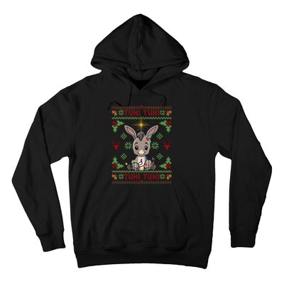 Mi Burrito Sabanero Mexican Funny Tuki Tuki Donkey Ugly Xmas Hoodie