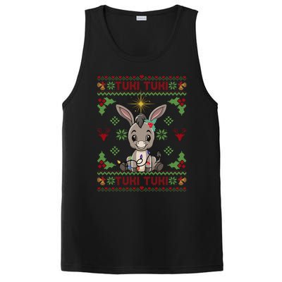 Mi Burrito Sabanero Mexican Funny Tuki Tuki Donkey Ugly Xmas PosiCharge Competitor Tank