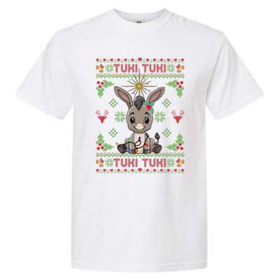 Mi Burrito Sabanero Mexican Funny Tuki Tuki Donkey Ugly Xmas Garment-Dyed Heavyweight T-Shirt