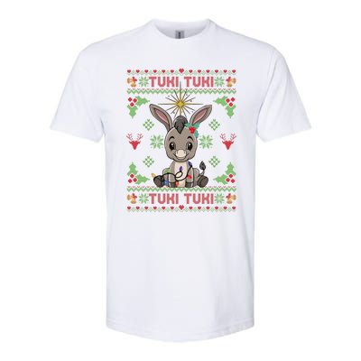 Mi Burrito Sabanero Mexican Funny Tuki Tuki Donkey Ugly Xmas Softstyle CVC T-Shirt