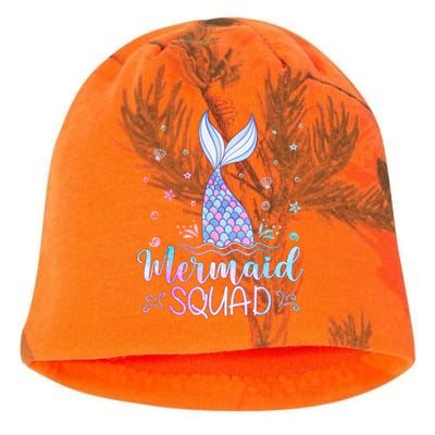 Mermaid Birthday Squad Party Kati - Camo Knit Beanie