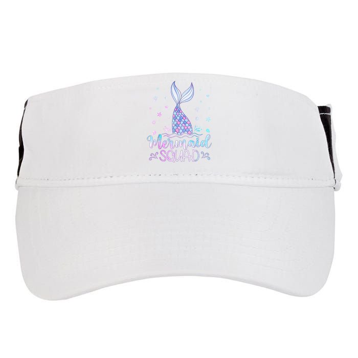 Mermaid Birthday Squad Party Adult Drive Performance Visor