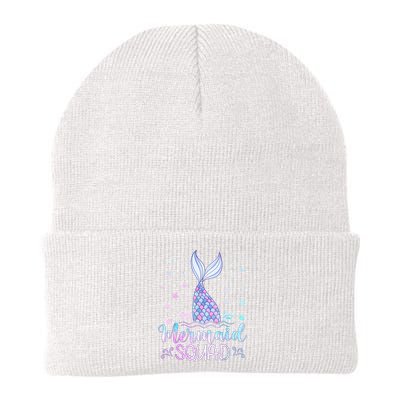 Mermaid Birthday Squad Party Knit Cap Winter Beanie