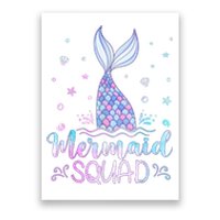 Mermaid Birthday Squad Party Poster