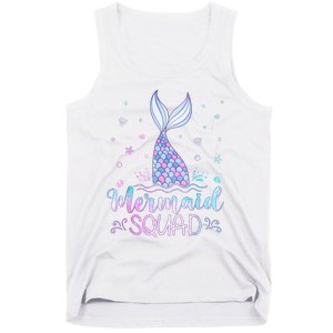 Mermaid Birthday Squad Party Tank Top