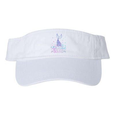 Mermaid Birthday Squad Party Valucap Bio-Washed Visor