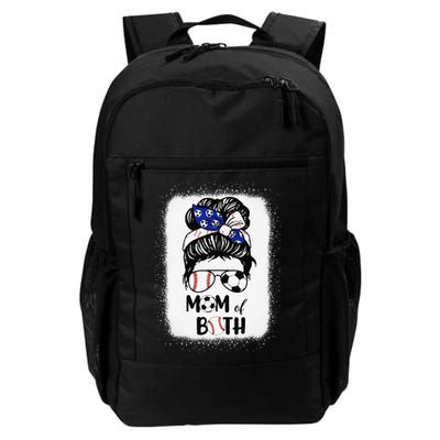 Messy Bun Soccer Mom Baseball Mom Of Both Mothers Day Backpack