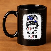 Messy Bun Soccer Mom Baseball Mom Of Both Mothers Day 11oz C Handle Ceramic Mug