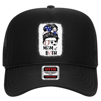 Messy Bun Soccer Mom Baseball Mom Of Both Mothers Day Trucker Hat