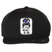 Messy Bun Soccer Mom Baseball Mom Of Both Mothers Day Wool Snapback Cap