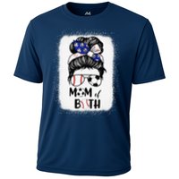 Messy Bun Soccer Mom Baseball Mom Of Both Mothers Day Cooling Performance Crew T-Shirt