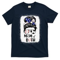 Messy Bun Soccer Mom Baseball Mom Of Both Mothers Day T-Shirt