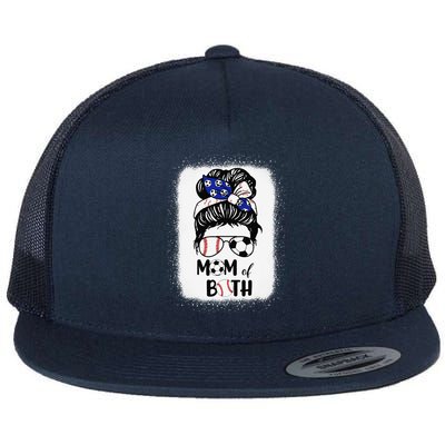 Messy Bun Soccer Mom Baseball Mom Of Both Mothers Day Flatbill Hat