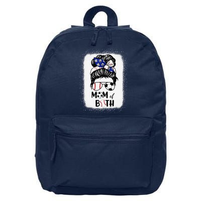 Messy Bun Soccer Mom Baseball Mom Of Both Mothers Day 16 in Basic Backpack