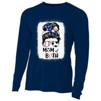 Messy Bun Soccer Mom Baseball Mom Of Both Mothers Day Cooling Performance Long Sleeve Crew