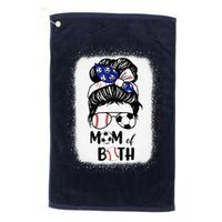 Messy Bun Soccer Mom Baseball Mom Of Both Mothers Day Golf Towel