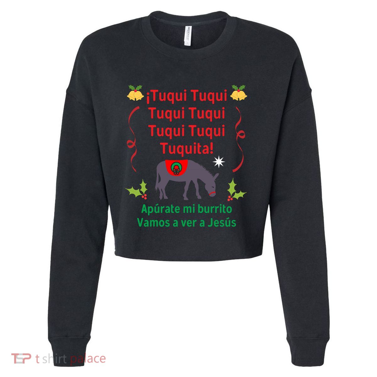 Mi Burrito Sabanero Tuqui Cropped Pullover Crew